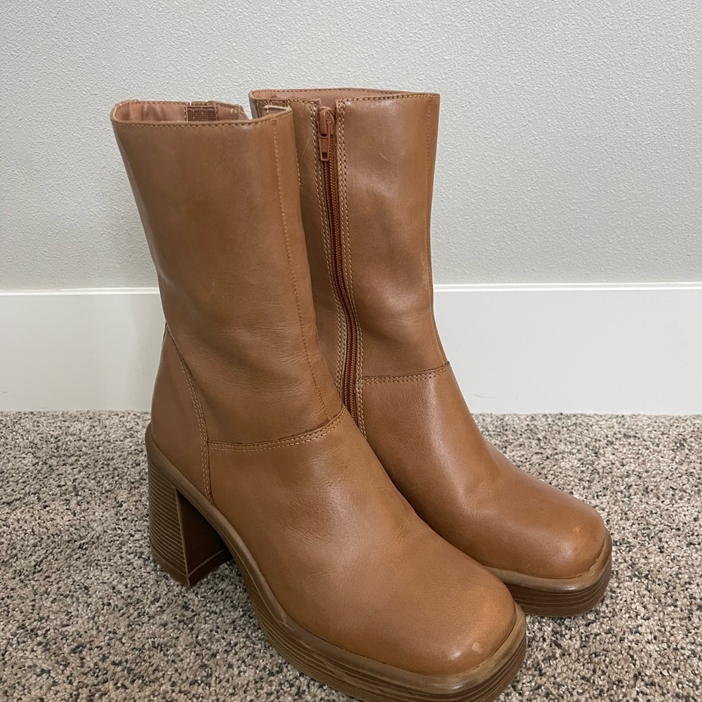 Steve Madden Brown Heeled Boots